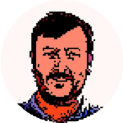 Pixelated image of Dave Follett